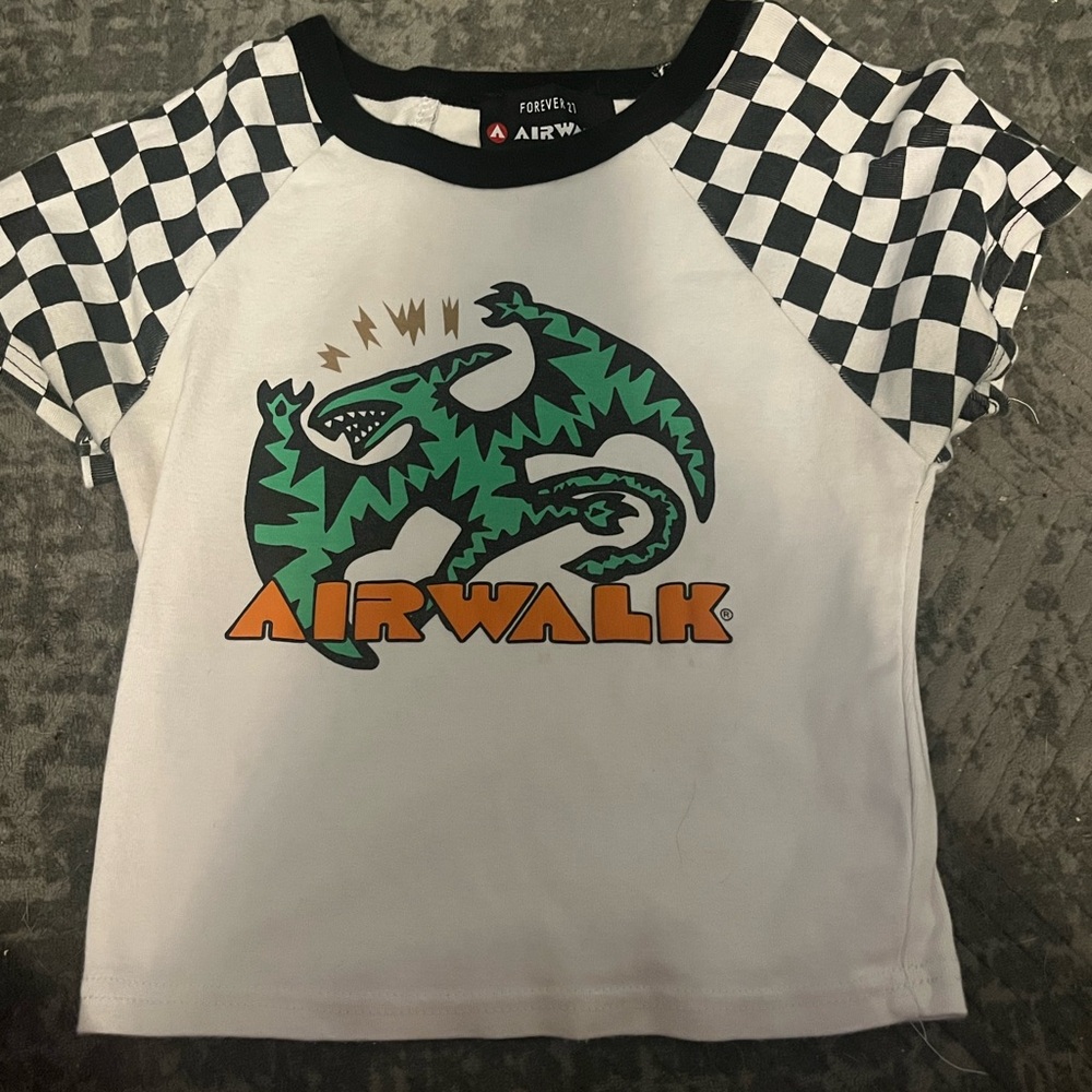 Forever 21/Airwalk Kids' Black and White Checkered T-Shirt